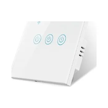 vypínač Tuya Smart vypínač osvětlení DS-101BW-3-tlačítkový Bílá