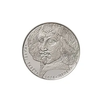 Česká mincovna 350. výročí úmrtí Karla Škréty 200 Kč 2024 stříbrná mince Standard 13 g