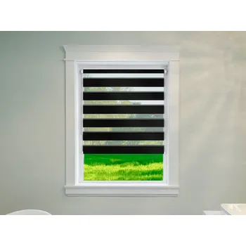 Roleta FEXI Zatemňovací Roleta Den a noc, Origin černá, A 007b v POLO kazetě, 150x30 cm