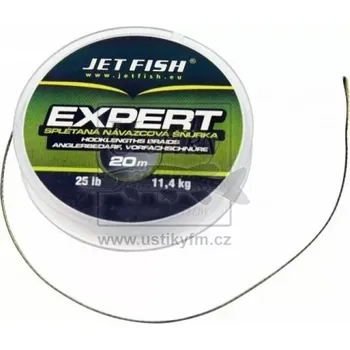 JET FISH Návazcová šňůrka Expert 25lb - 20 m