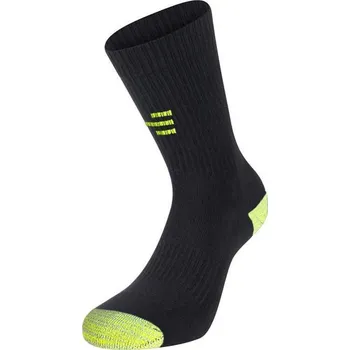 Pánské ponožky R-EVENGE Technické ponožky pro padel, tenis a squash, černá s karbonovým vláknem. 39/42 ČERNÁ|ŽLUTÁ