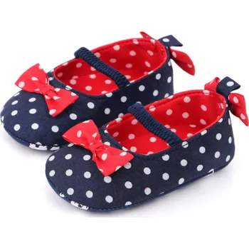 Dámské baleríny Balerínky - PUNTÍK - modré (6-12m) (Značka: MUQGEW)