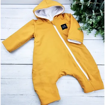 Dětský overall Kulišárny Zateplený overal s fleecem MUSTARD VELIKOST: 74