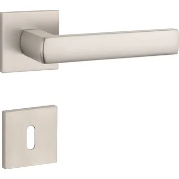 Dveřní kování AT - HOSTA - HR 7S rozety BB, klika/klika NP - Nikl perla