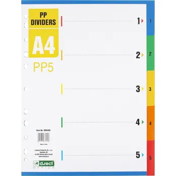 d.rect Rejstříky D.RECT, PP indexy, A4, 1-5 PP5