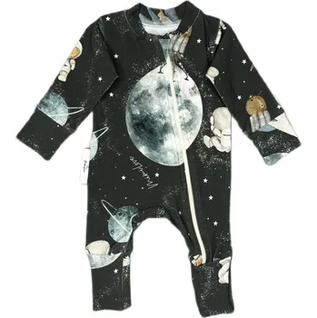 Kojenecký overall Mimilove Kojenecký bavlněný overal 0-3 měsíců Vesmír