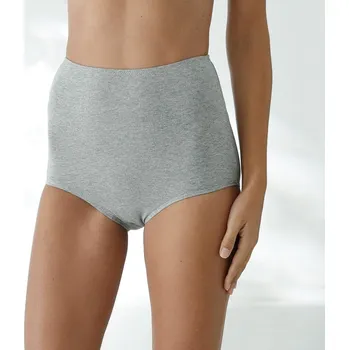 Kalhotky Blancheporte Sada 2 kalhotek s velmi vysokým pasem černá+šedý melír 38/40