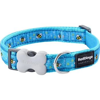Obojek pro psa Obojek Red Dingo 41-63cm/25mm Bumble Bee Turquoise