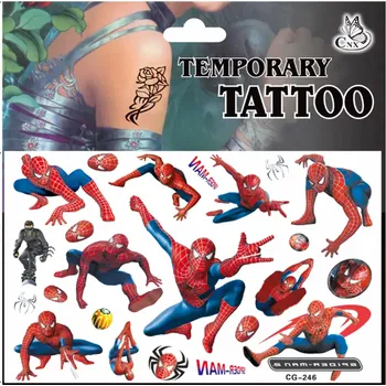 Odstranitelné tetování Dětské dočasné tetování - SPIDER MAN (A) 2 (Značka: TAKARA TOMY)