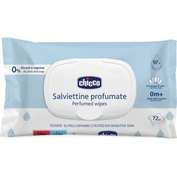 Hygienický ubrousek CHICCO Dětské vlhčené ubrousky jemně parfémované 72 ks