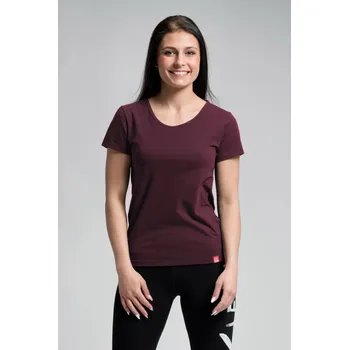 Pánská móda CityZen Dámske bavlnené tričko CITYZEN klasické vínová M