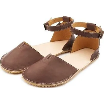 Dámské sandále Vlnka Dámské barefoot kožené sandály Zina hnědá velikost obuv dospělí 42