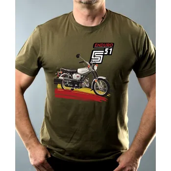 Simson S51 - Pánské tričko Basic - Nejoblíbenější - M