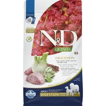 Krmivo pro psa N&D QUINOA Dog GF Digestion, Lamb & Fennel Adult Medium & Maxi 2,5 kg