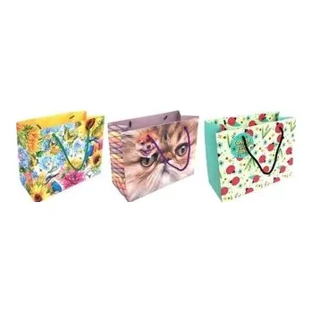 Set školních potřeb Torebka ozdobna matowa 23x18x10cm mix FRESH