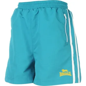 Chlapecké kraťasy dětské šortky kraťasy LONSDALE - BLUE/WHITE/YELL - 128 7-8 let (Lonsdale 2S WovShort Junior)