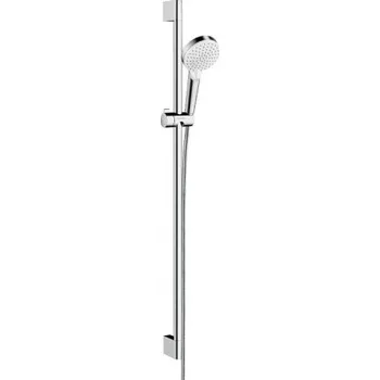 Hansgrohe CROMETTA VARIO 2JET sprchová souprava 3-dílná, ruční sprcha pr. 100 mm, 2 proudy, tyč, hadice, bílá/chrom