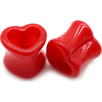 Piercing Tunel do ucha | tunel srdce, 1 pár - 4,4mm