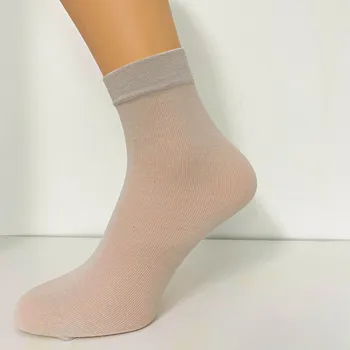 Dámské pantofle 3Pagen 3 páry ponožek béžová