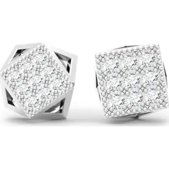 Přívěsek Couple, Oboustranný přívěsek Kostka, bílé zlato se zirkony, 585-66-2-0230.1B00.0.00.001.25