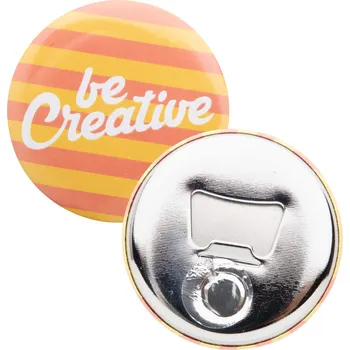 Otvírák MagBadge Bottle placka s otvírákem na láhve stříbrná