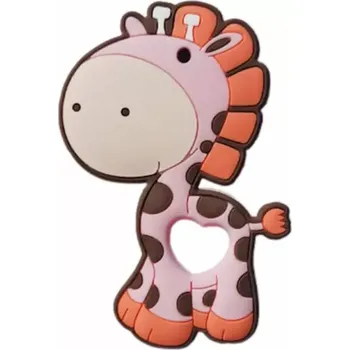 Silikonové kousátko - ŽIRAFKA - RŮŽOVÉ (Značka: KEEP GROW)