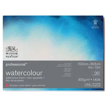 Akvarelový blok W&N Professional HP 300g 23x30,5cm (Akvarelový blok W&N Professional HP 300g 23x30,5cm)