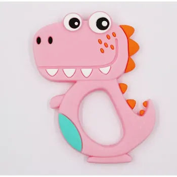 Silikonové kousátko - DRÁČEK - RŮŽOVÉ (Značka: KEEP GROW)