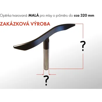 Příslušenstí k soustruhu GURTOOL Opěrka tvarovaná malá | Zakázková výroba Průměr: 16 mm