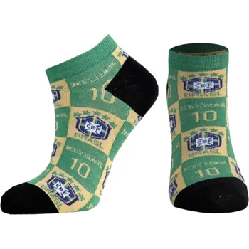 Míčový sport Numberoplus Dětské fotbalových kotníkové ponožky - Neymar Brine Velikost: EUR :24-27(16-18cm)