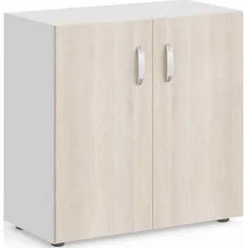 Šatní skříň Nízká skříň Manager 79,9 x 42,2 x 80 cm, akát světlý / bílá