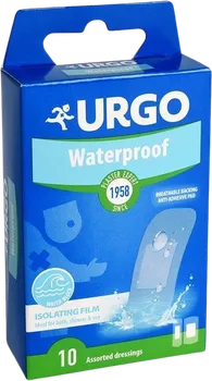 Náplast URGO Waterproof voděodolná náplast mix 10 ks