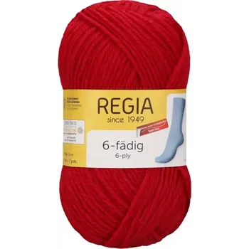 Příze Regia 6-ply Uni 50g Třešeň 2002 (Ponožková příze Regia 6-ply Uni 50g 2002 Kirsche)