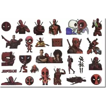 Odstranitelné tetování Dětské dočasné tetování - DEADPOOL (Značka: TAKARA TOMY)