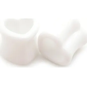 Piercing Tunel do ucha | tunel srdce, 1 pár - 2,16mm