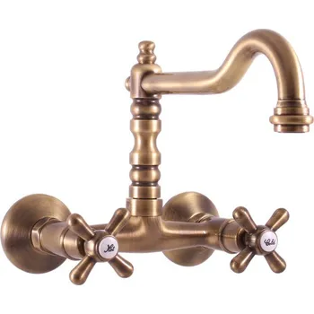 RAV-SLEZÁK Slezák-RAV: Vodovodní baterie dřezová Morava Stará Mosaz MK102.5/28SM č. 4 100 mm