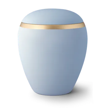 Smuteční dekorace Keramická urna Colour Line - Světle modrá