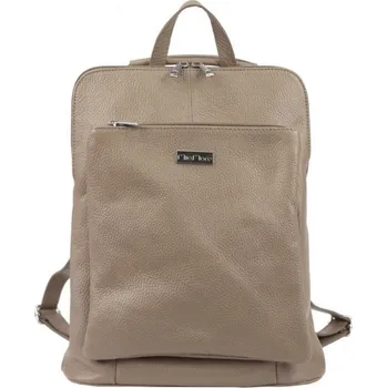 Městský batoh MiaMore 01-015 Kožený dámský batůžek 10 l Taupe
