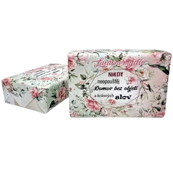 Koupelová kosmetika Soap Luxusní přírodní mýdlo 200g s vůní balené - Nikdy neopouštěj Domov bez objetí