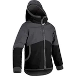 UNUO Dětská softshellová bunda s fleecem Street, Černá, Žíhaná Antracitová 3 ROKY ČERNÁ