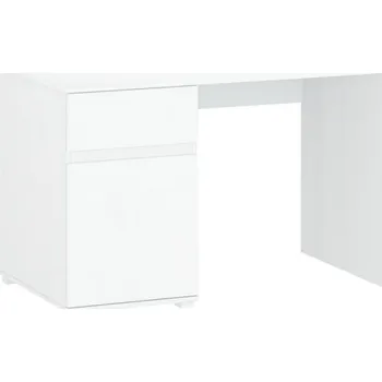 Jídelní stůl Kancelářský stůl LINDY 1D1S Bílá lesk Doprava ZDARMA.