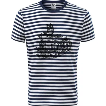 Pánská móda Foťák kreslený motýl - Triko na vodu - M ( Prouhovaná )