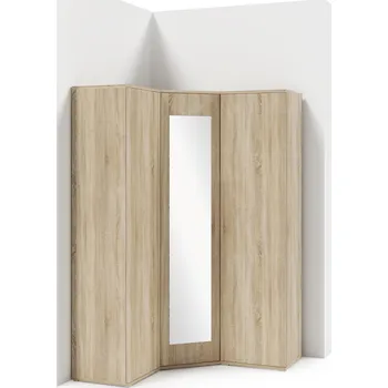 Šatní skříň Rohová skříň AMI 40 se zrcadlem Dub sonoma