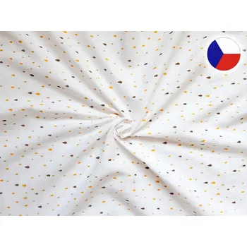 látková plena Dětské látkové pleny s potiskem 70x70 Kapky žluté (5ks)