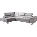Rozkládací rohová sedací souprava 155 NOAH Levá Světle šedá