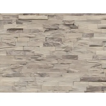 Dřevěný obklad Bianco Crema Simple wood Hevea