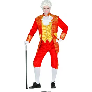 Karnevalový kostým Guirca Červený markýz pánský kostým Velikost: 52 – 54 (L)