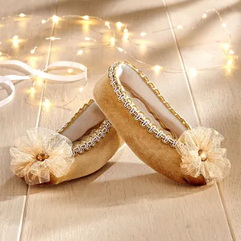 Dámské pantofle 3Pagen Dekorace 1 pár balerínek zlatavá