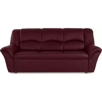 Pohovka Kožená pohovka 3 DUBAJ LUX, vínová (K-56)