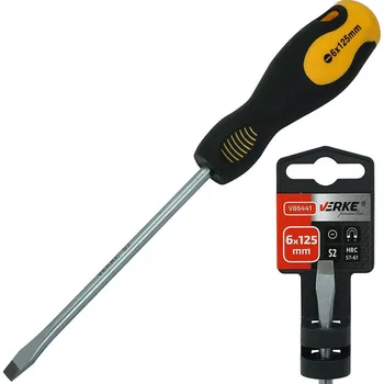 Šroubovák Šroubovák plochý 6x125 mm S2 Premium Line, Verke V86441